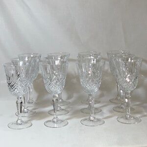 Wine Glasses CRISTAL D'ARQUES-DURAND French Crystal Claret Masquerade 12 Pcs Set